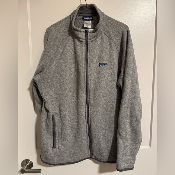 Gray Patagonia Better Sweater Fleece XL with Nantucket patch